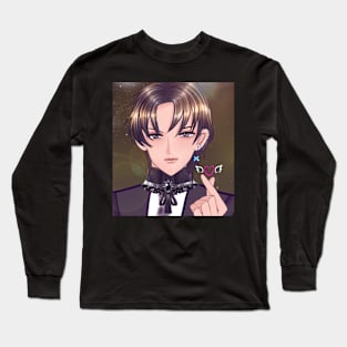 Handsome anime male Long Sleeve T-Shirt